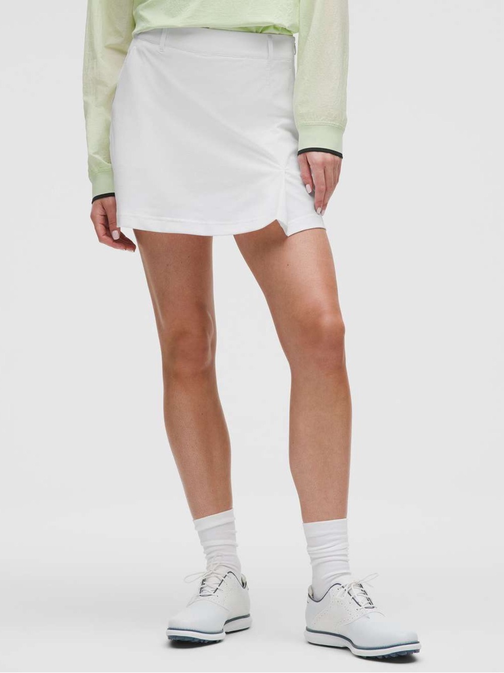 Lululemon Stretch Twill Front Pleat Golf Skirt
White